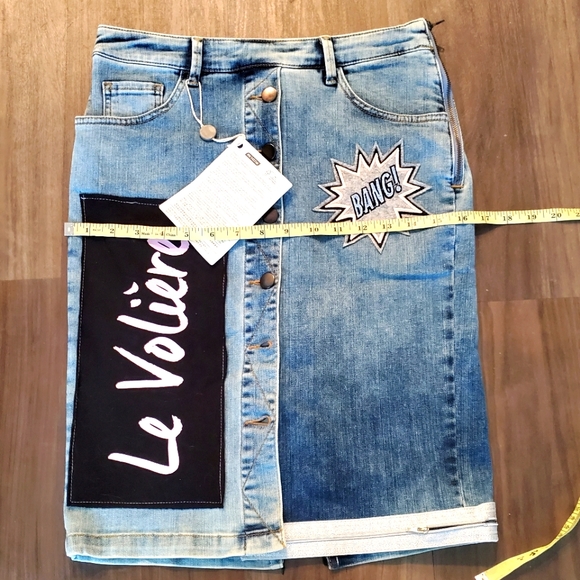 NWT - Le Volière Denim Pencil Skirt - Picture 14 of 16